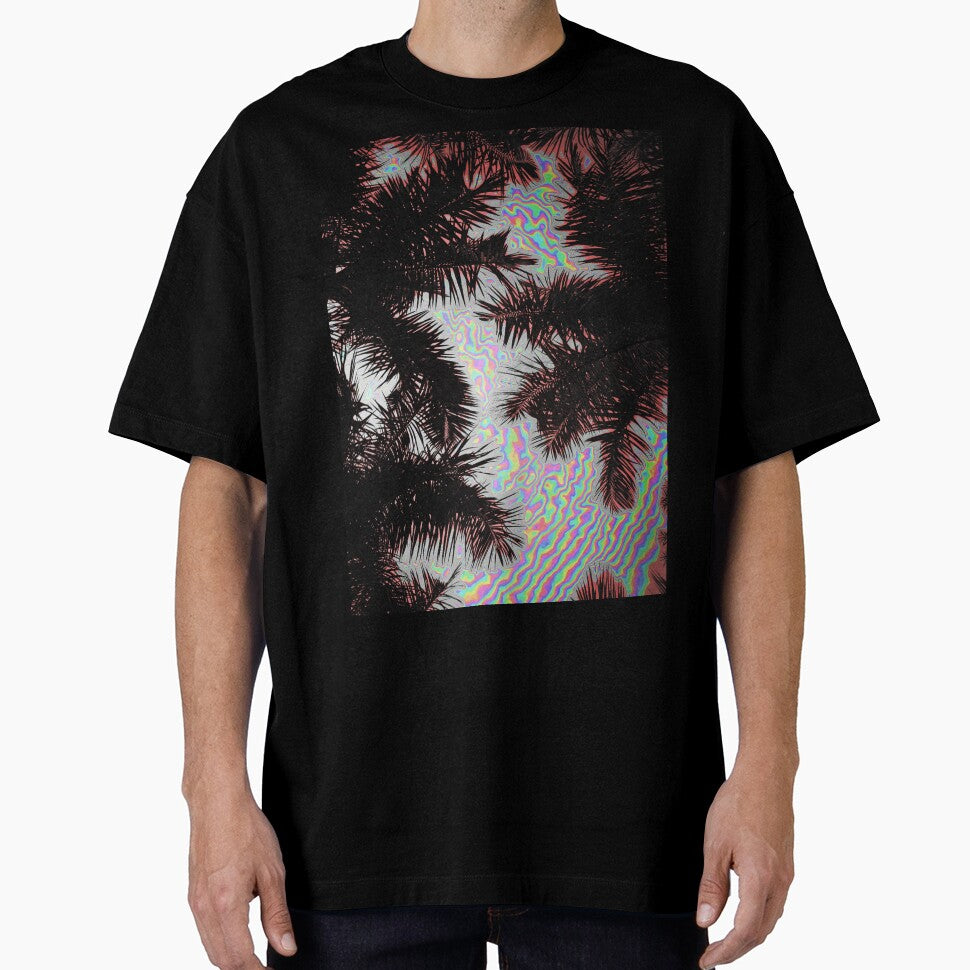 Fluorescent Palm Tree TV Glitch effect by Deegital18