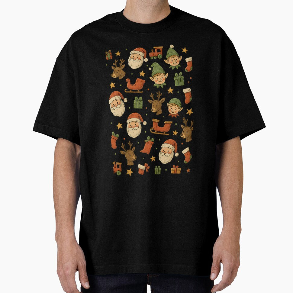 Christmas Pattern – Santa, Elf, Reindeer & Holiday Gifts by SnapLabDesigns