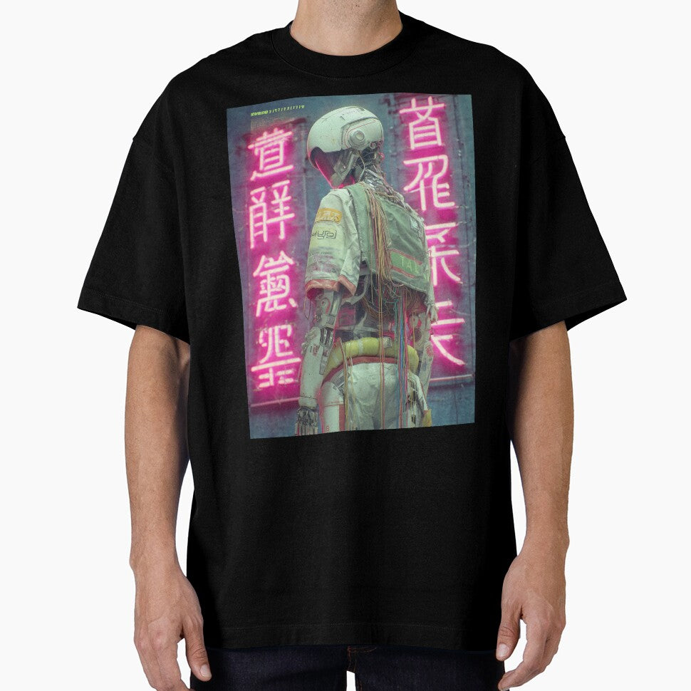 Canvas Neon Samurai by Retro Type