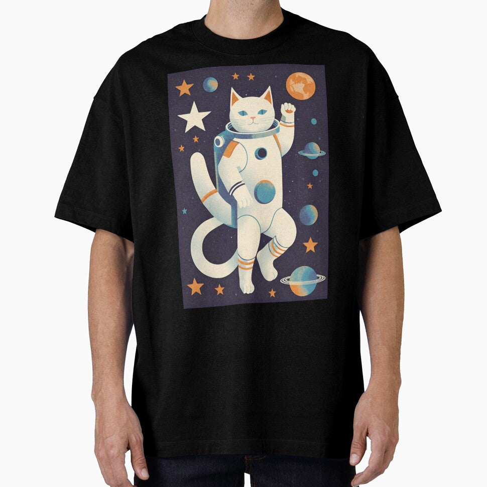 Cat astronaut / retro futuristic / mid century by Barbzzm