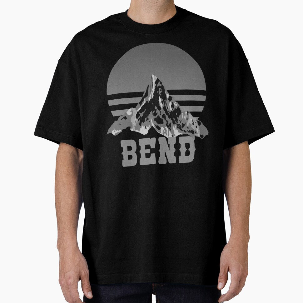 Vintage Bend Oregon Retro Distressed Mountains Gift by YuliyaR