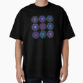 Dark Red Blue Sky Cube Mandala Star & CircleVisions Wall Of Fame by createVisions