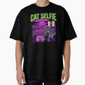 Cat Selfie with Alien UFO Funny Cat by Kitkin