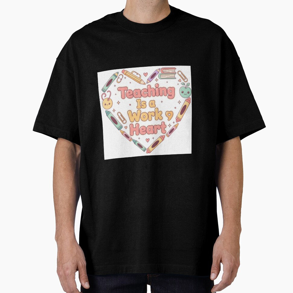Teaching Is a Work of Heart – Cute Teacher Quote | Inspirational Classroom Decor by ArtiVibeAura