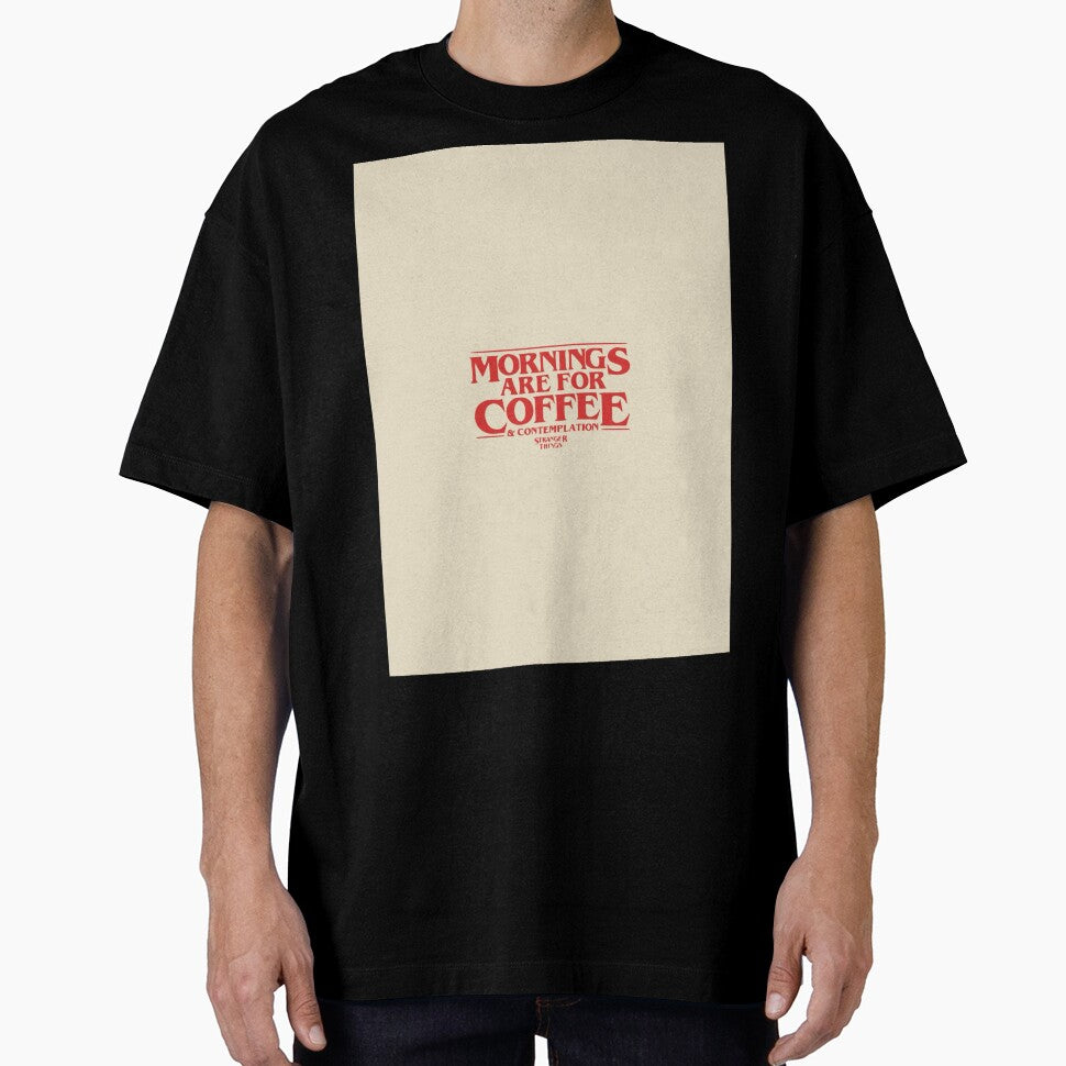 Mornings Are For Coffee Typography Poster by Adronia