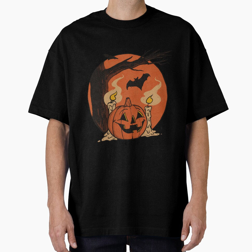 Vintage Pumpkin Scene Halloween Classic by barrajedge