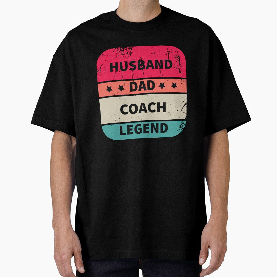 Husband, Dad, Coach, Legend, Funny Coach Design Appreciation Gift by LOGPRO