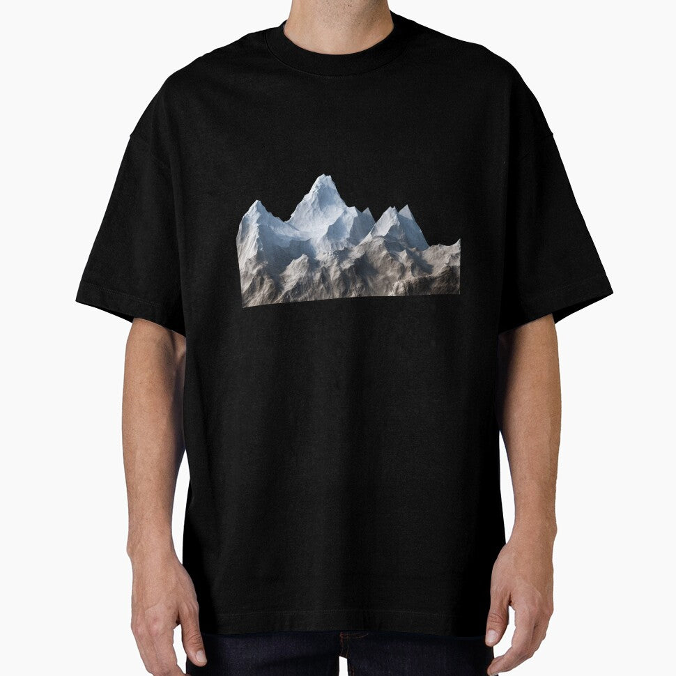 Minimalist Mountain Peak - Aesthetic Adventure Line Art by DraftDose