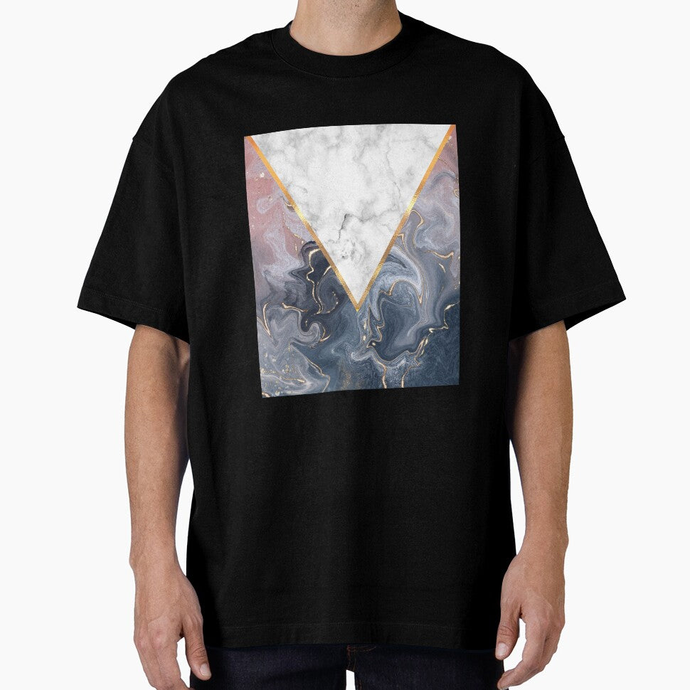 Marble pyramid (Pink and Navy Blue) by MindedInc