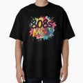 808s Mom Colorful Paint Splatter Retro Typography by THE KAALI