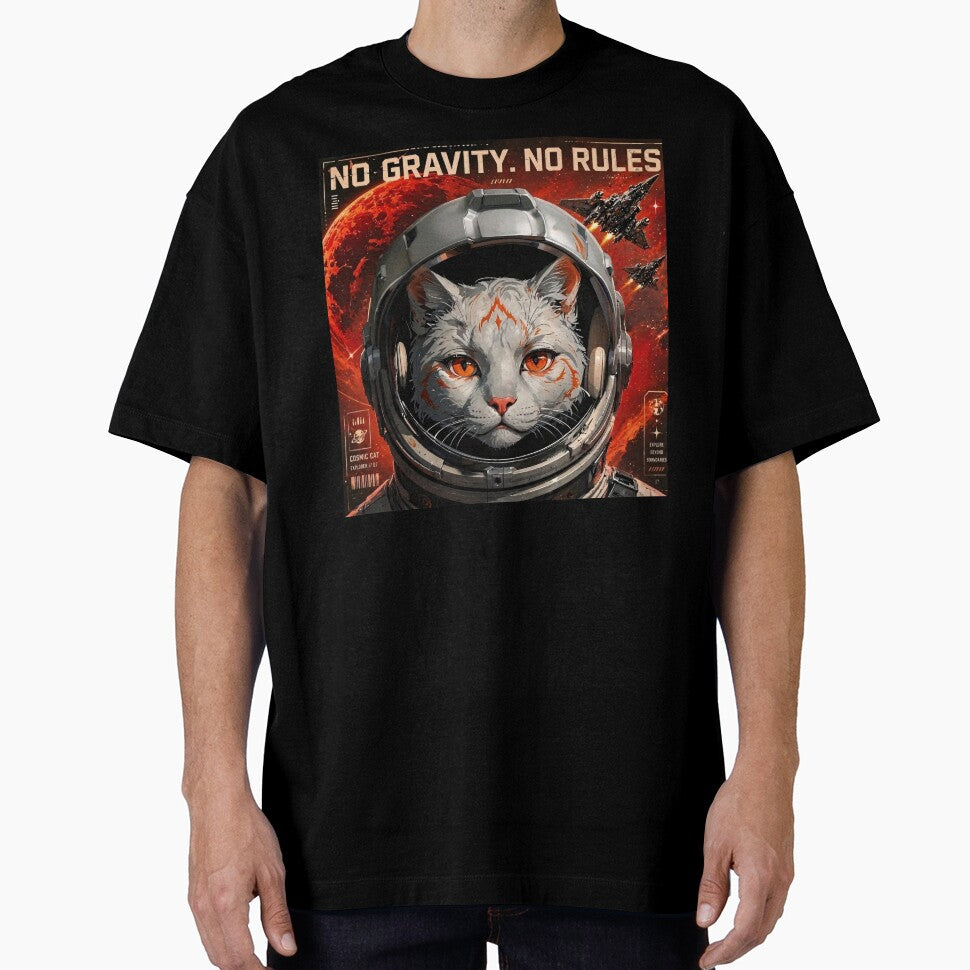 No Gravity. No Rules - Space Cat by thirtyonestars