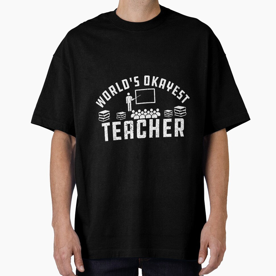 World's Okayest teacher Funny Gift For teachers by alipapi