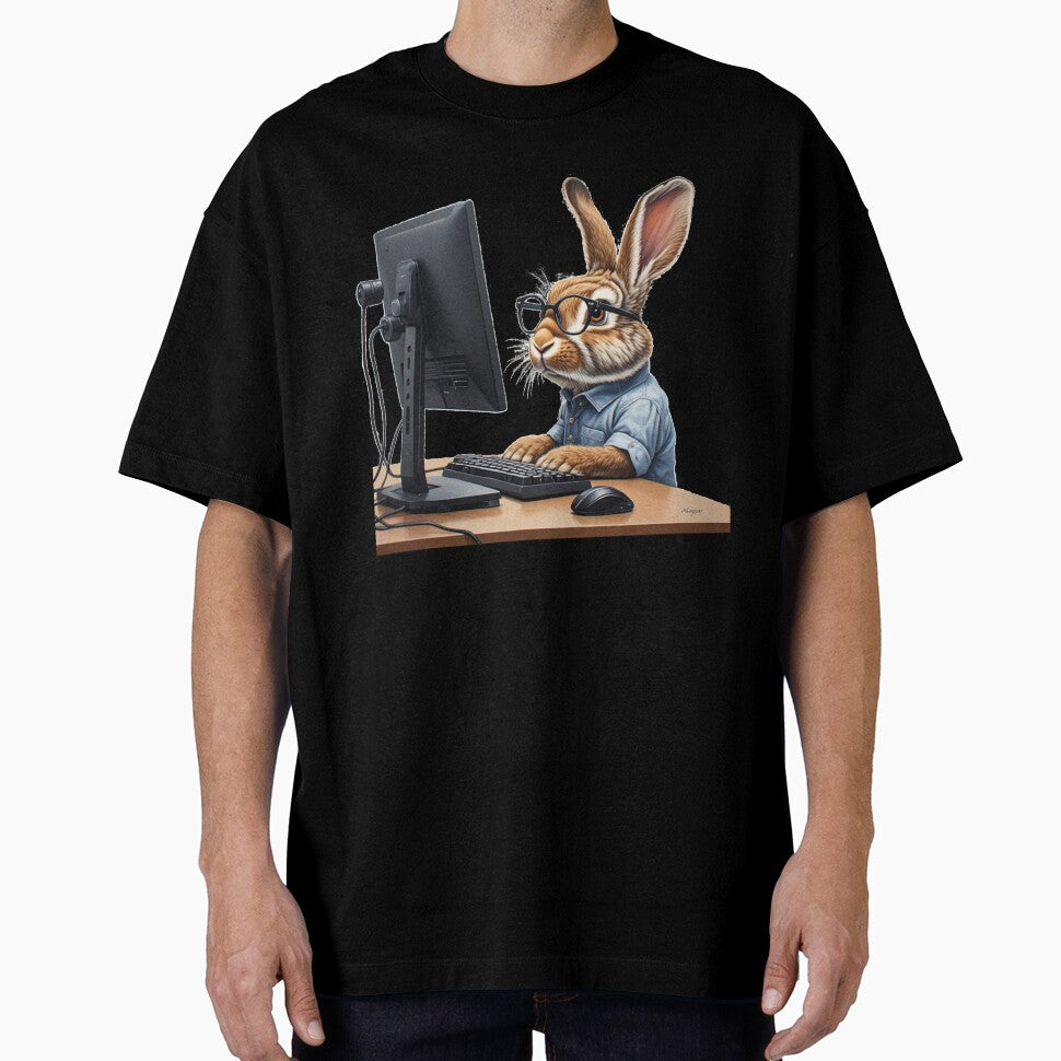 Fancy rabbit, a design for the pet love of rabbits and the computer geek by PiperParrot