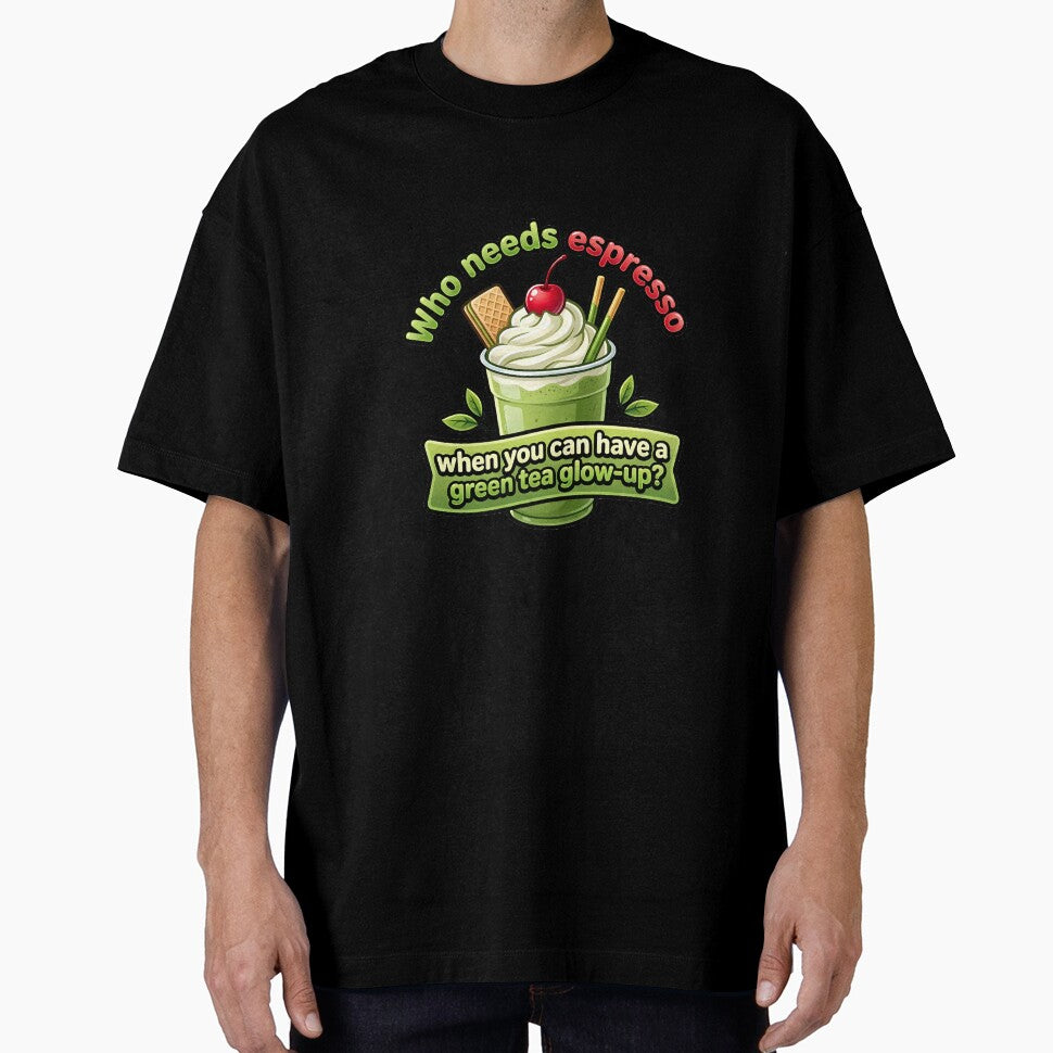 Matcha Milkshake Green Tea Glow Up Espresso Alternative by BobaBunny76