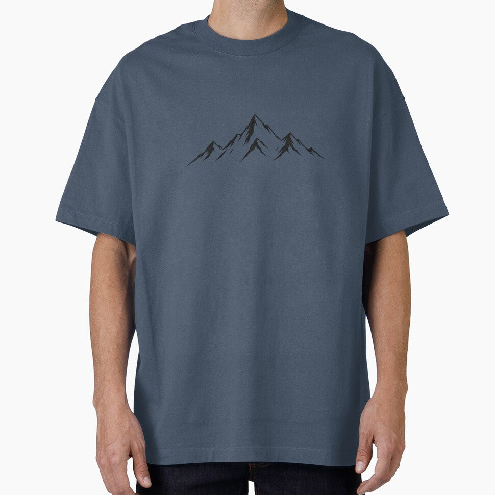 Minimal Mountain Line Art – Clean Black & White Nature Illustration | Modern Minimal Landscape Design by Sanika arts