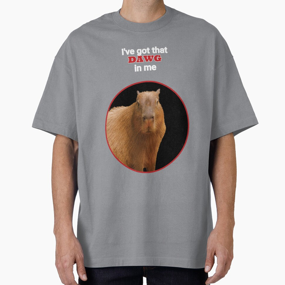 I've got that DAWG in me (Capybara, White BG) by AxelResinDesign