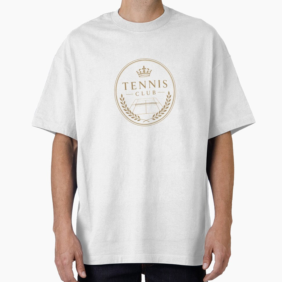 Vintage Tennis Club Gold Crest Luxury Preppy Aesthetic by BeataPrint