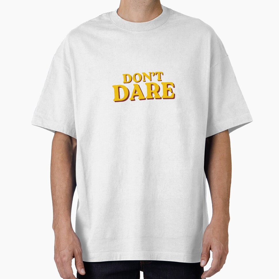Don't Dare Retro Quote Artwork by FlowerBanks