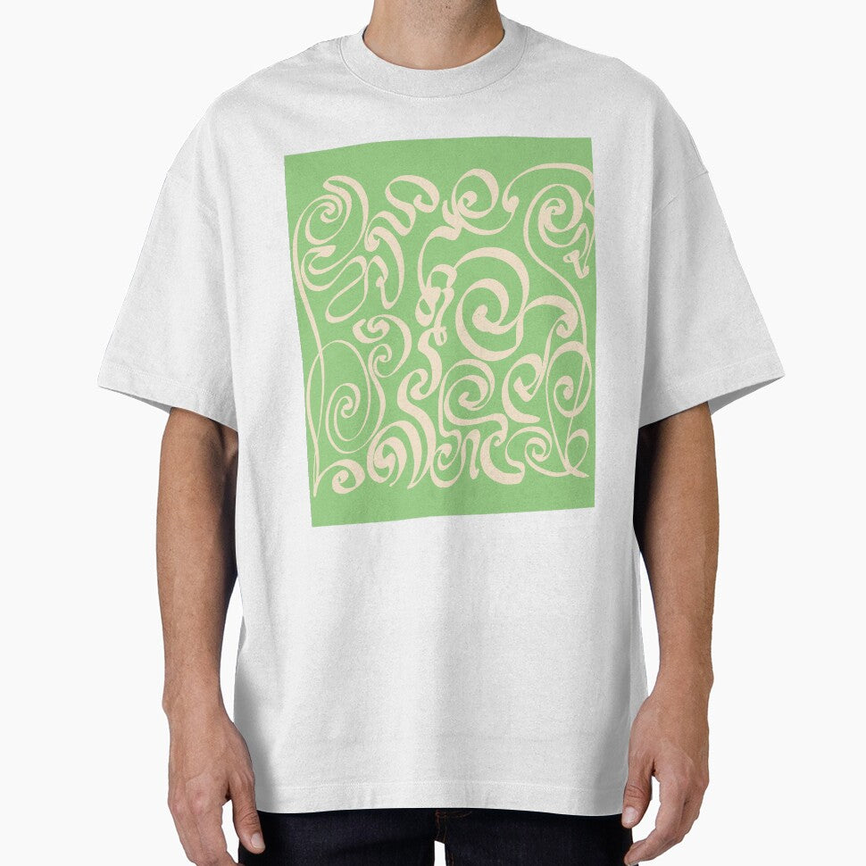 Mint Abstract Oriental Lines by MaiZephyr