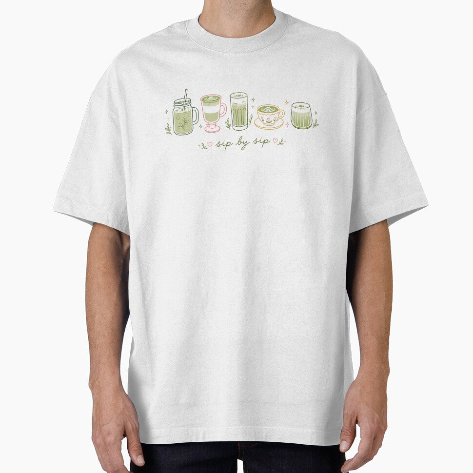 Sip by Sip – Matcha Lover Aesthetic Drink Art by BrewmarkStudio