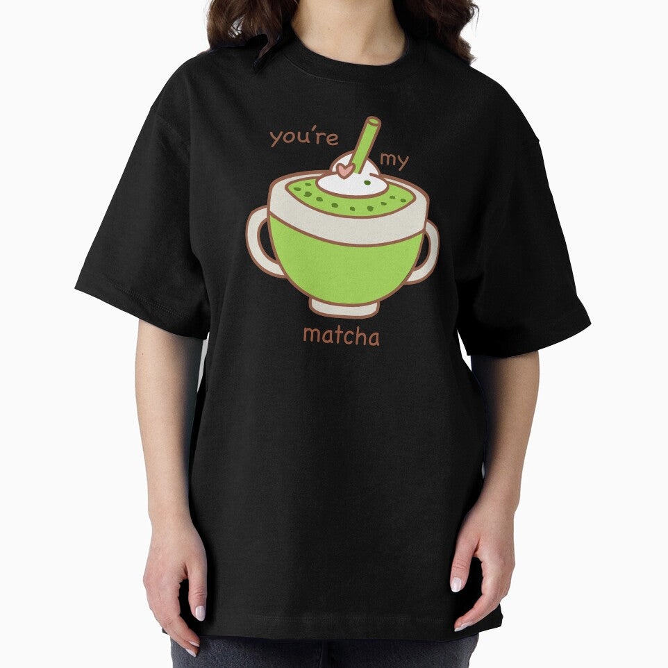 Kawaii Valentine Matcha Latte with Heart - Cute Green Tea Lover by ZodiacGradient