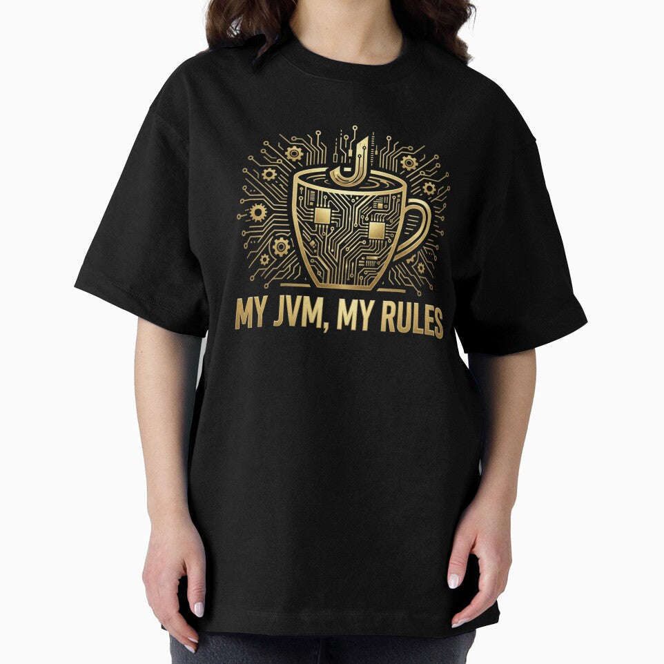 My JVM My Rules Funny Coffee Coding Graphic for Programmer by chattsuede