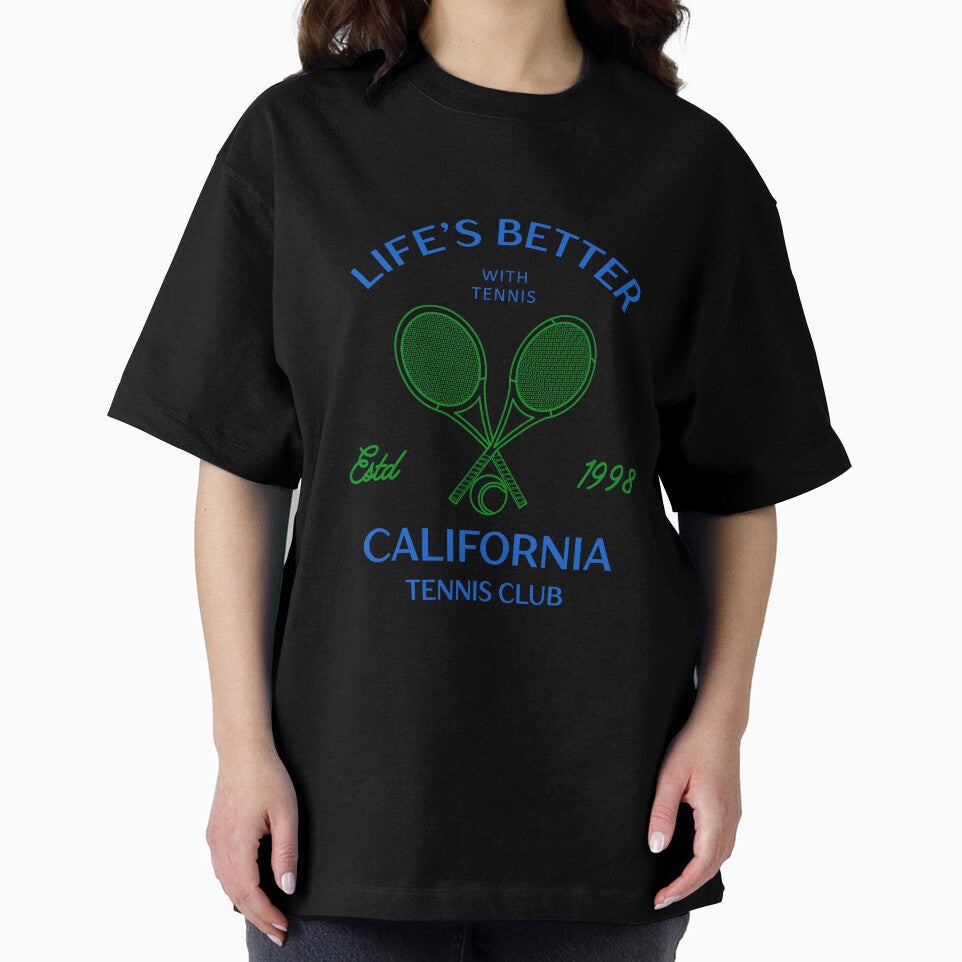 California Tennis Club Vintage Aesthetic T-Shirt – Life’s Better With Tennis – Retro Sports Graphic Tee by Artistia Inc