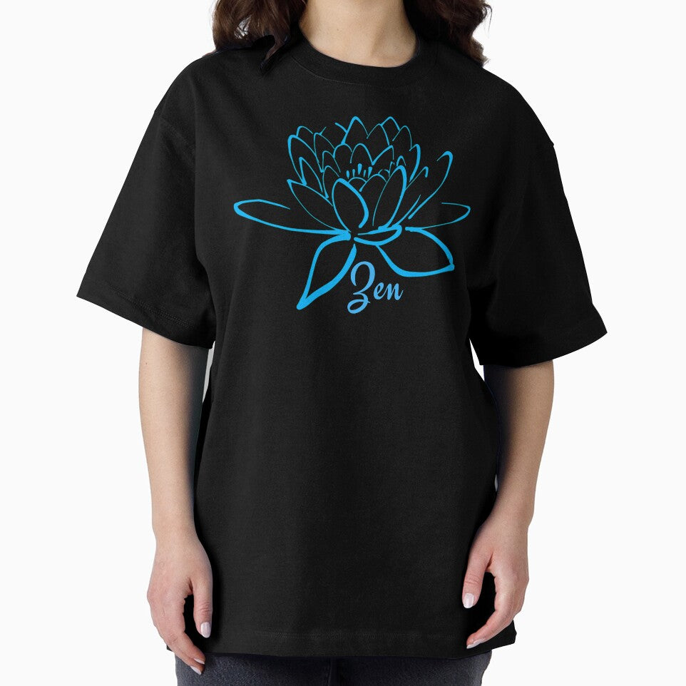 Lotus Zen Flower Light Blue - Yoga Meditation by Paulele