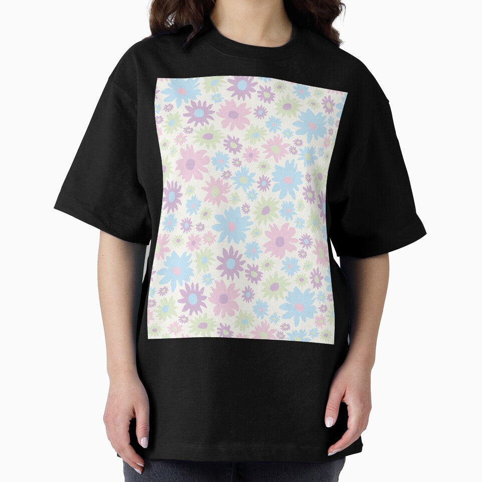 RETRO GROOVY AND FUN PASTEL FLOWERS by blomastudios