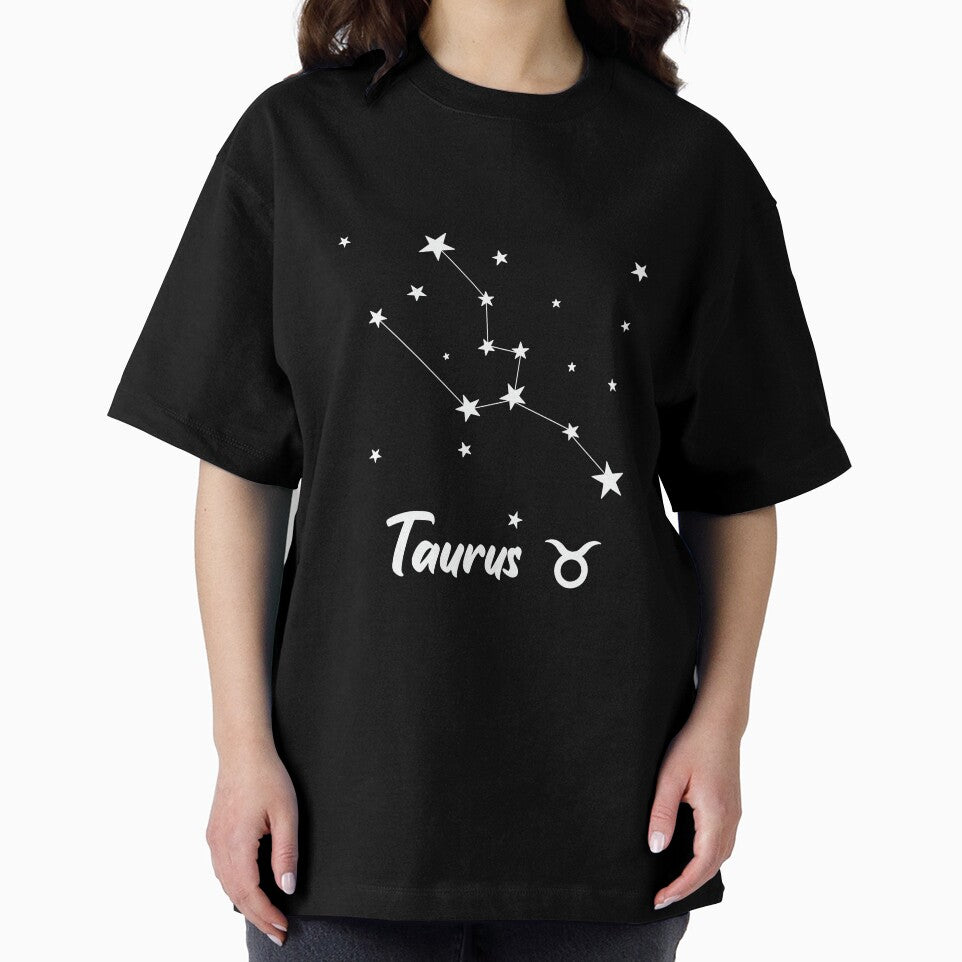 Taurs Zodiac Star Constellation White Lines by LaGode