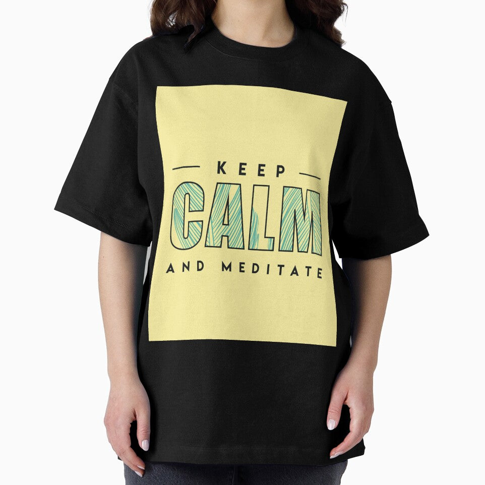 Keep Calm and Meditate Print Merchandise by exquisitelux