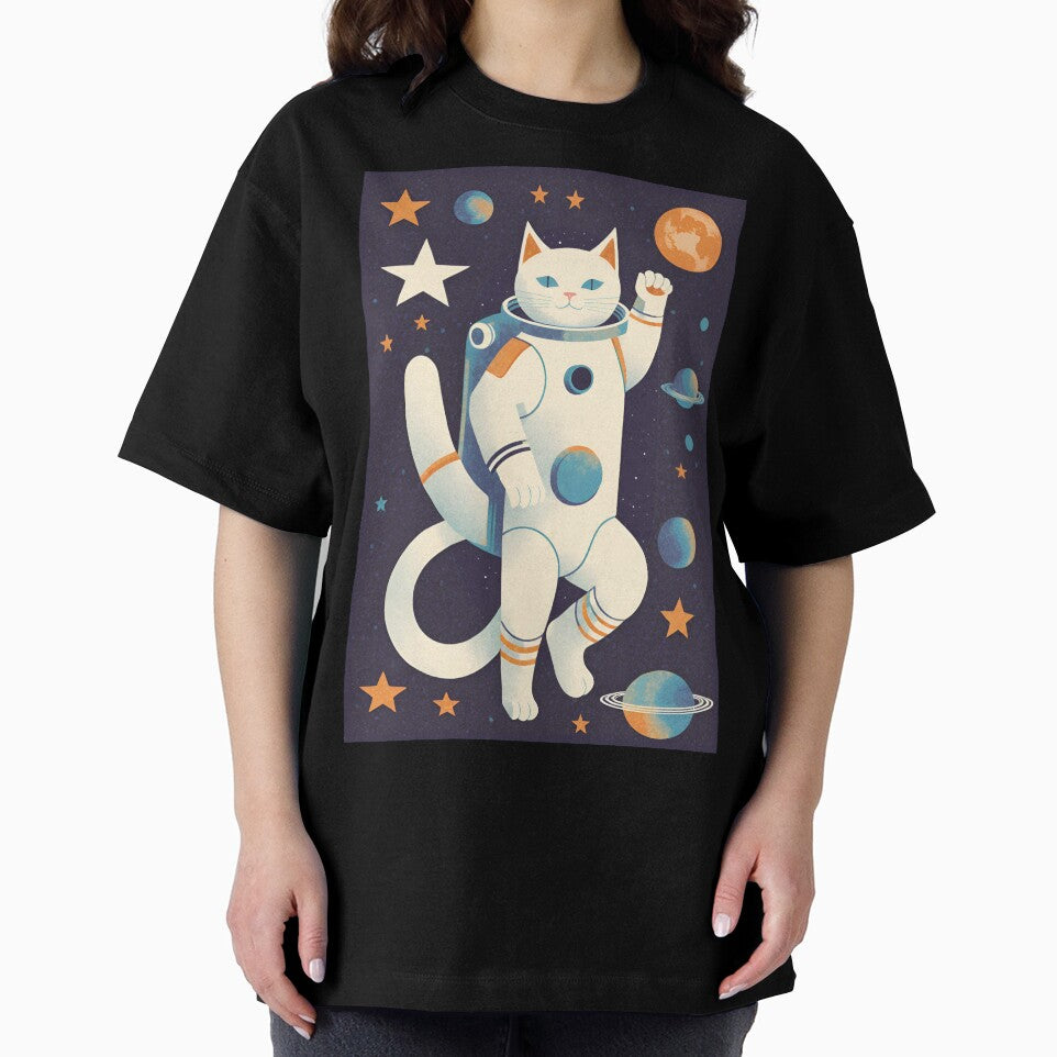 Cat astronaut / retro futuristic / mid century by Barbzzm