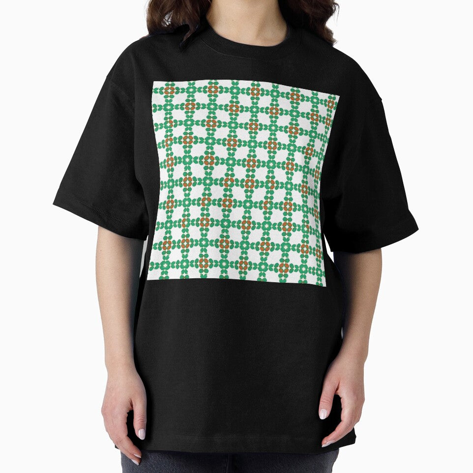 Copy of Aesthetic MATCHA Mosaic Beautiful Pattern pattern with flowers green by Catophile