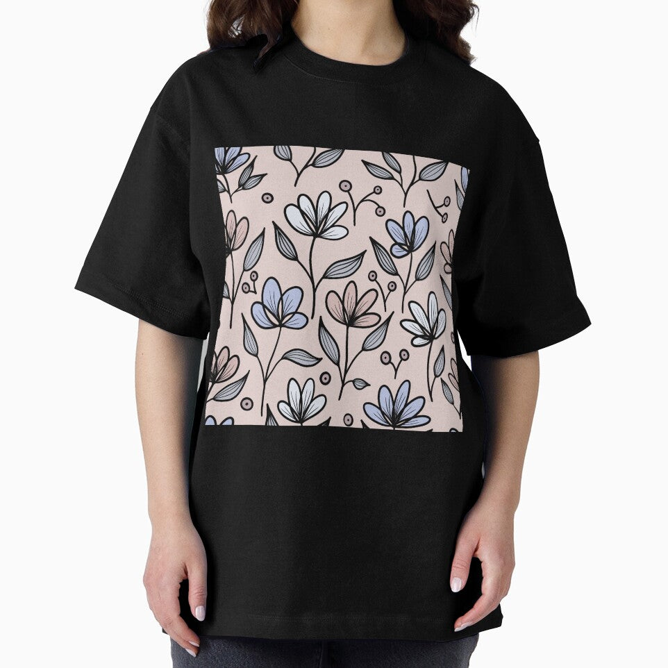 cute wildflowers in cool pastel by Sara Frane
