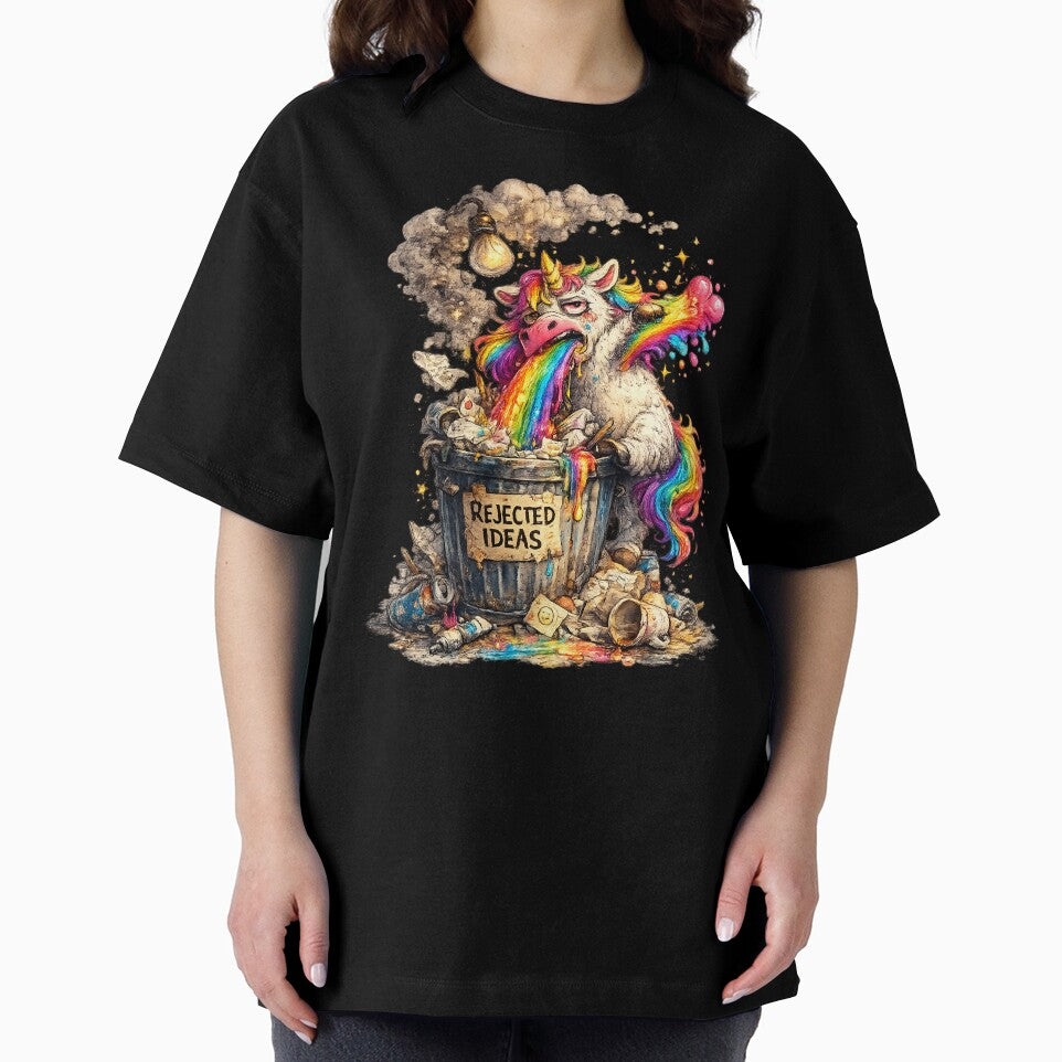 Rejected Ideas – Burnt-Out Unicorn Vomiting Rainbows by StrayaDesign