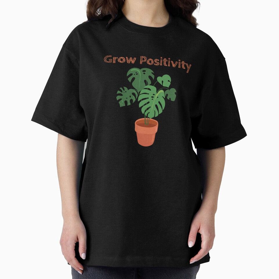 Grow Positivity | Plant Mom | Orange | Monstera | House Plants | Plants | Plant Lady | Plant Lover | Gardener | Gardening | Plant on a Stool by ShoniwDesigns