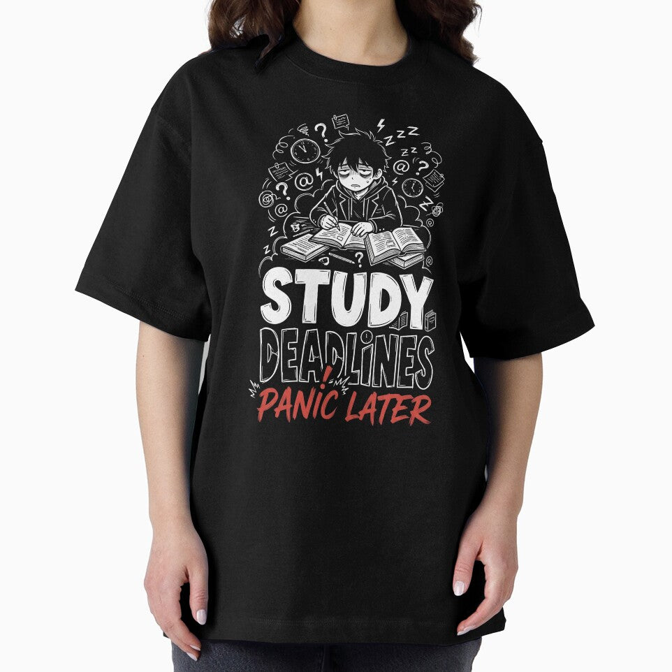 Study Deadlines Panic Later Student Meme by TheReezeStudio