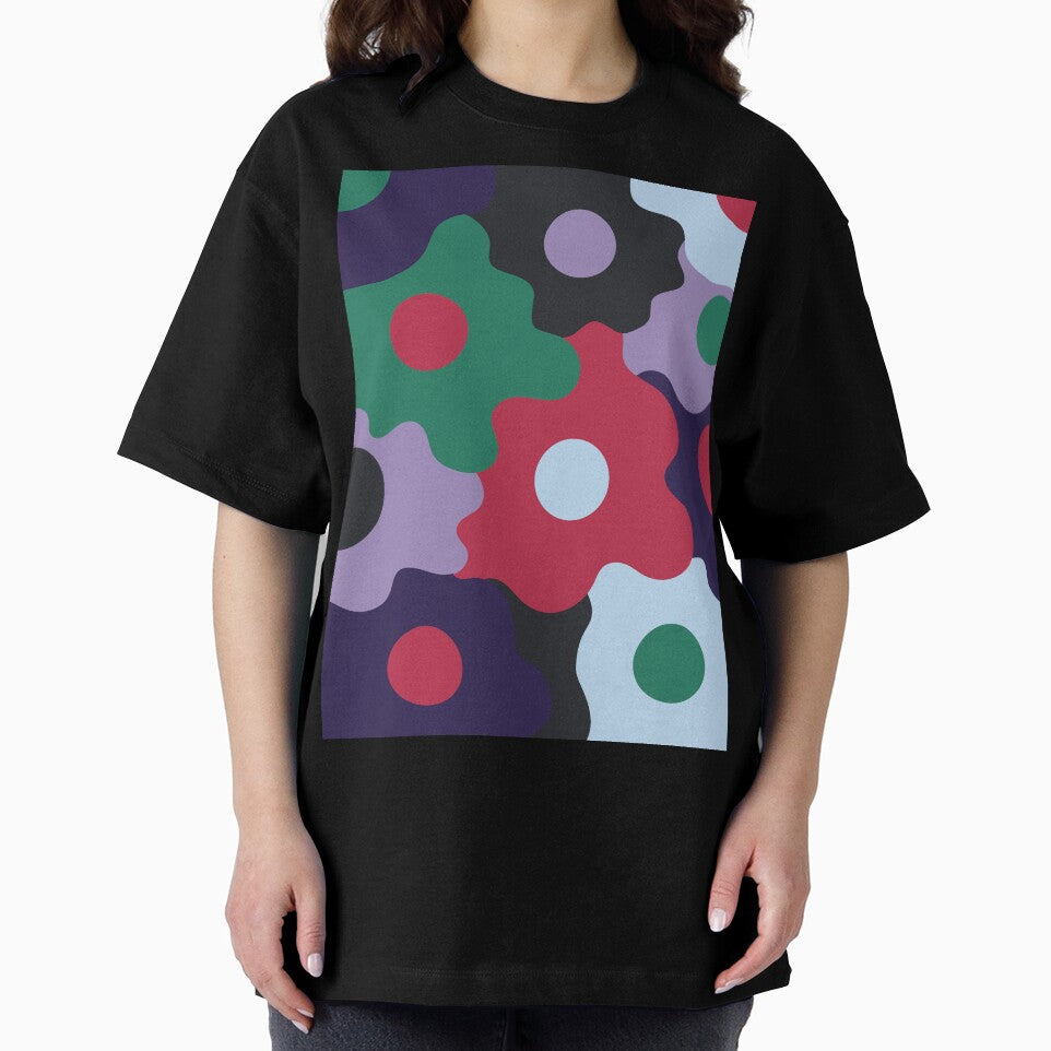 Retro Groovy Flowers - Deep Winter Seasonal Color Palette by aaalou