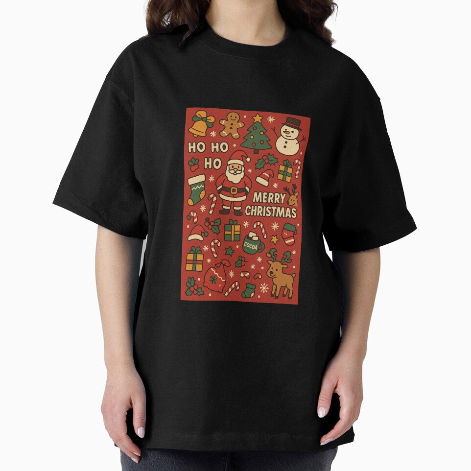 Cute Christmas Collage Pattern – Holiday Cartoon Seamless Design by Still Breathing Studio