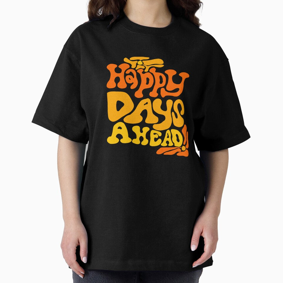 Groovy happy days ahead warm bright palette yellow orange flowers retro by Mariecobiz