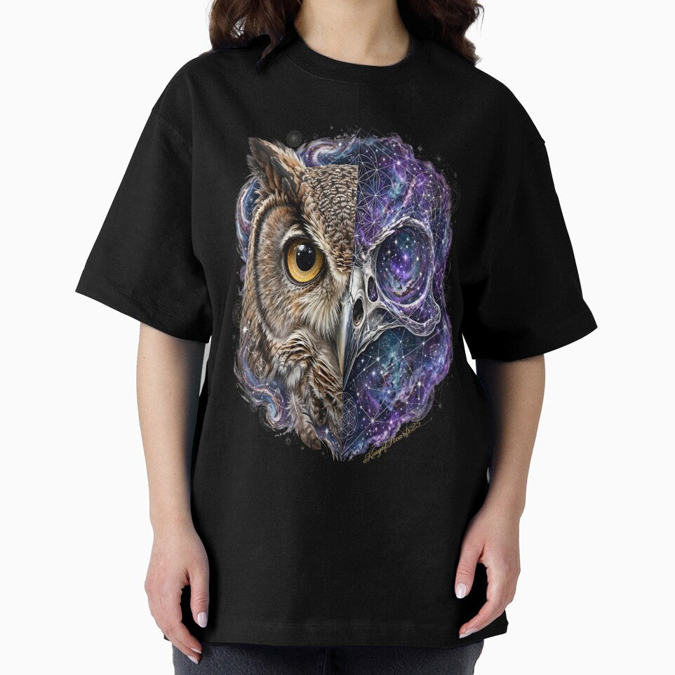 Cosmic Owl | Celestial Wisdom Skull by KingofHearts25