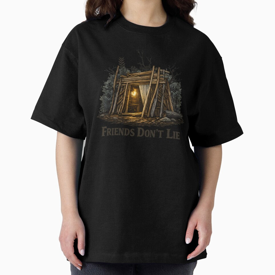 Friends Don’t Lie – Castle Byers Inspired Nostalgic Friendship T-Shirt by LUXORÉA
