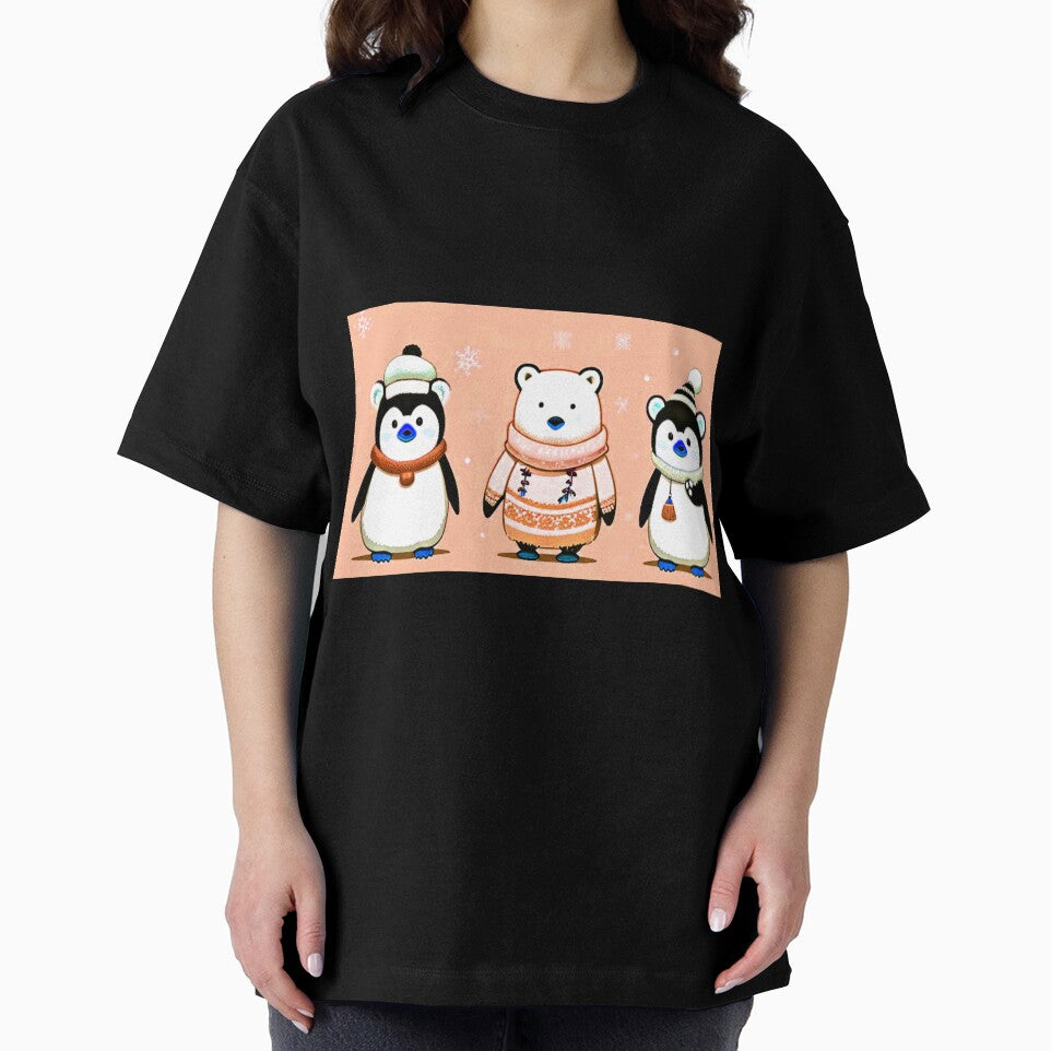 Retro Cute Winter Animal Pattern - Funny Holiday by Earth Nature Creations