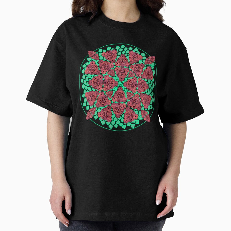 Red Sky Cube Mandala Cacophony & CircleVisions (G'ish) by createVisions