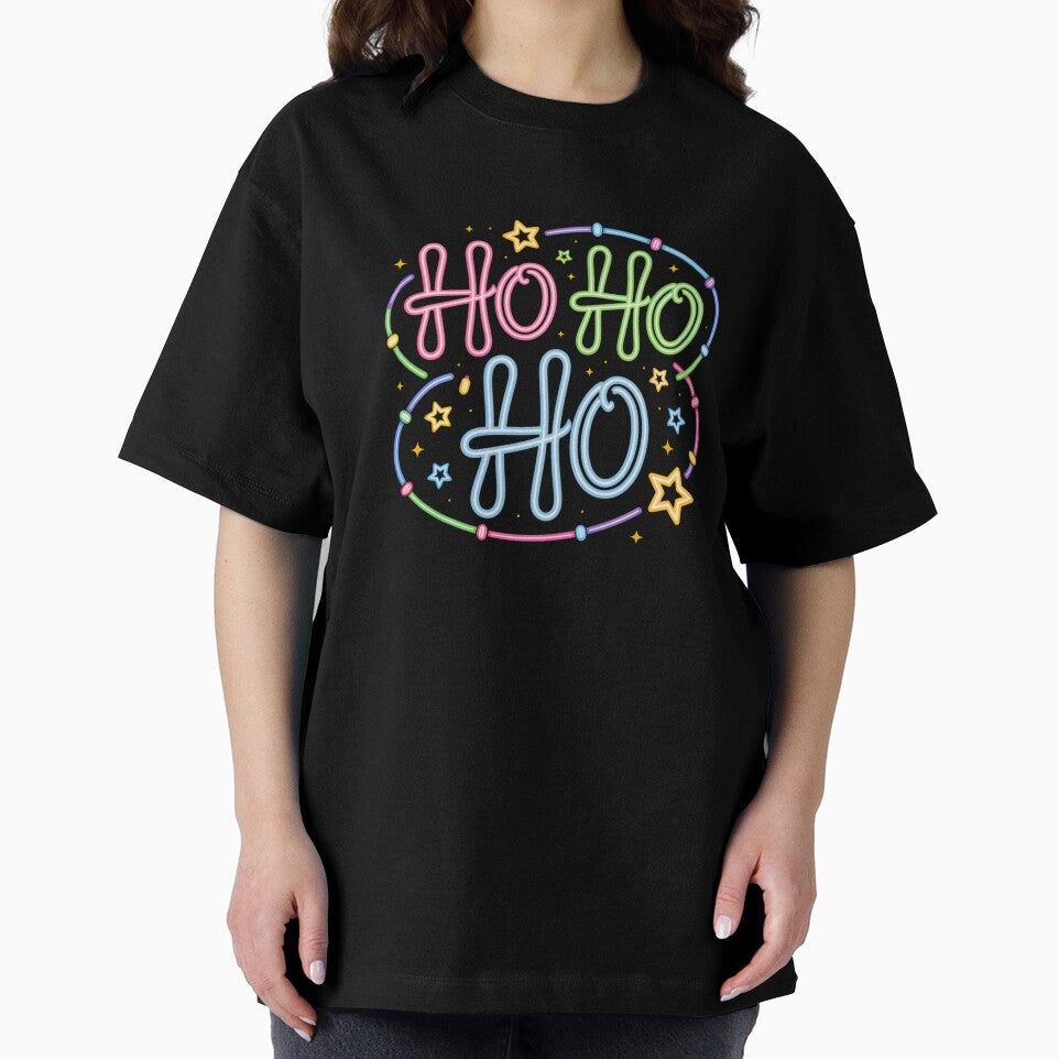 Ho Ho Ho Neon Christmas Lights Design by TalalosART