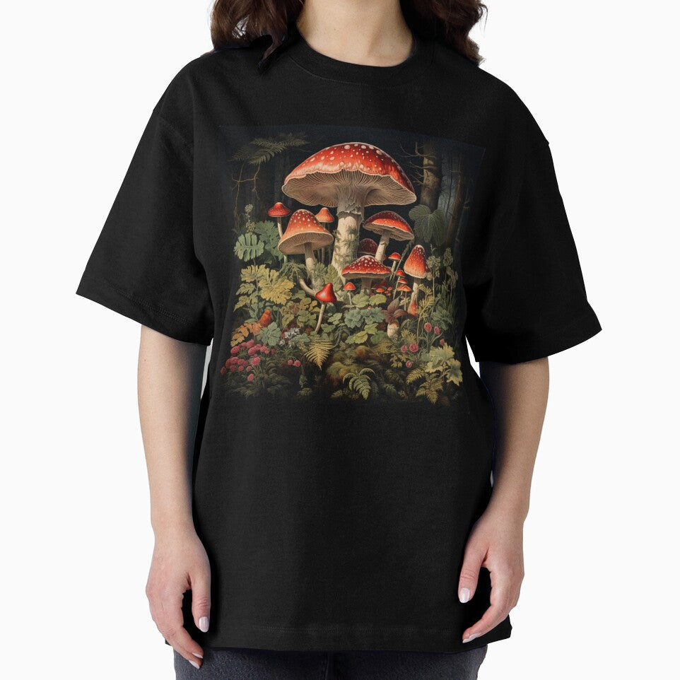 Enchanted Mushroom Forest Shroom Psychedelic Mushroom Electric Forest Red Mushroom Fairycore by OliveAndSnow