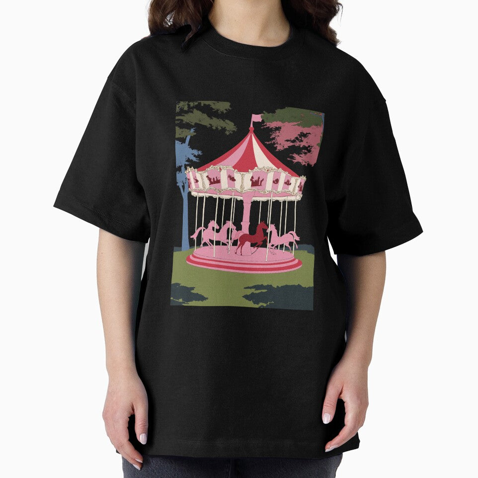 Midnight Carousel: Nostalgia in Pink and Red by PuffPals