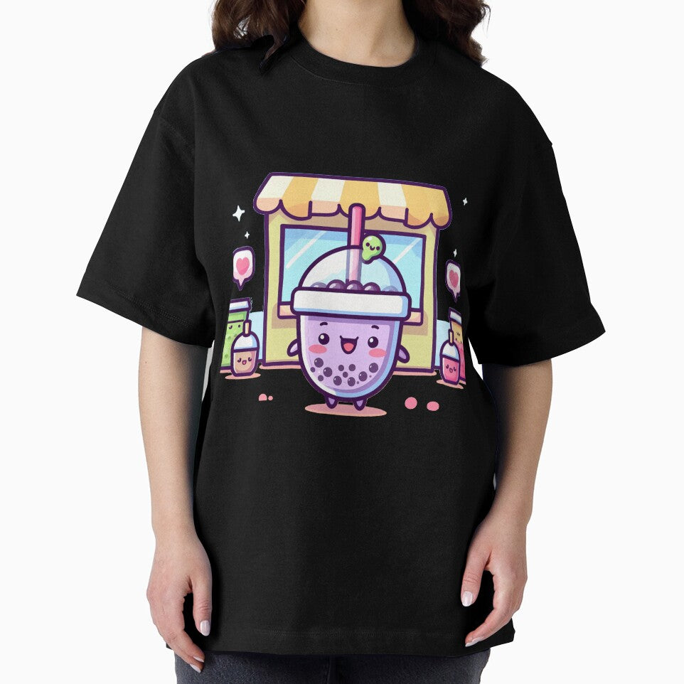 Purple kawaii bubble tea sticker by SaraDatCool