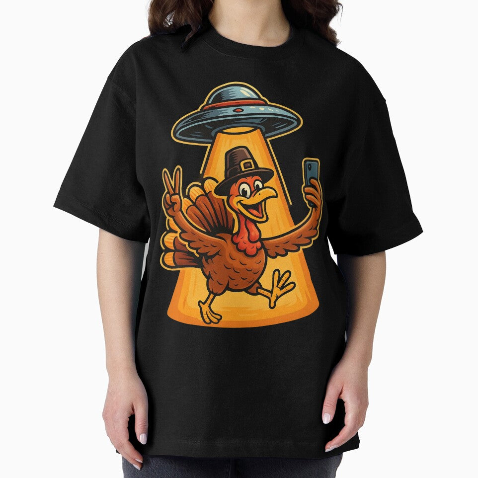Alien Turkey UFO Selfie by ArtDesignMC