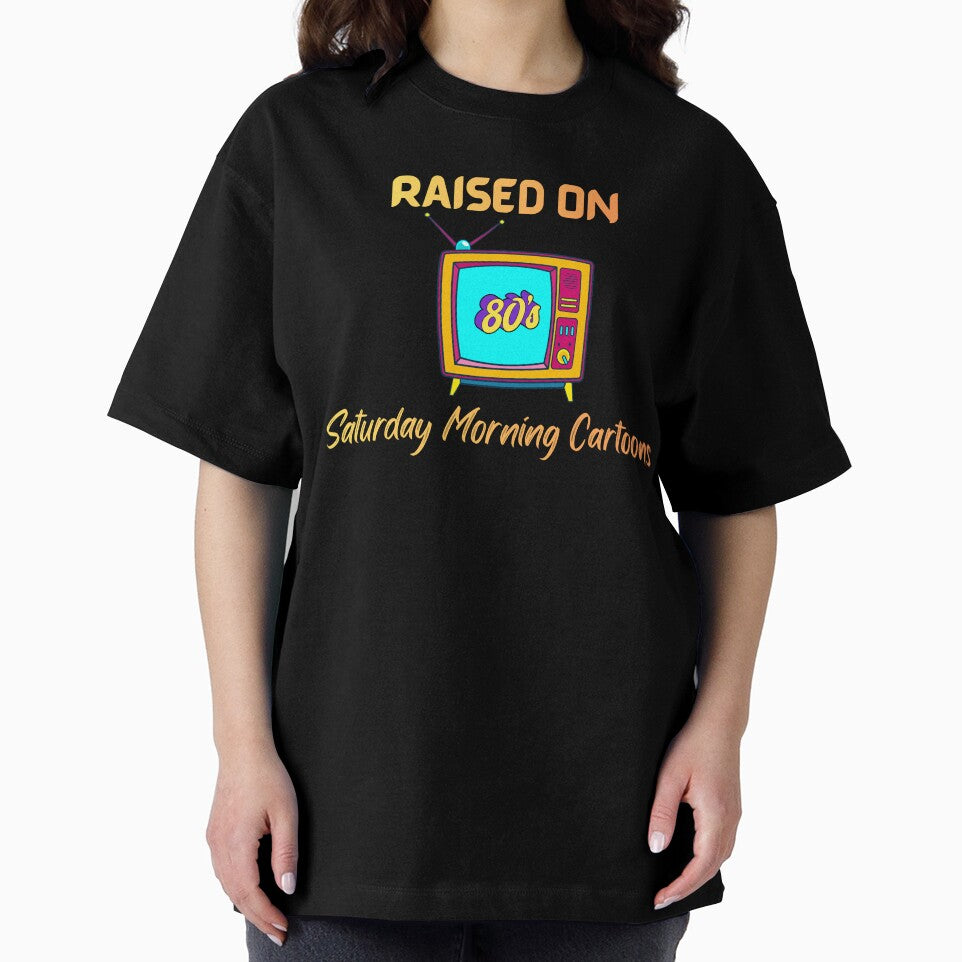 Raised on Saturday Morning Cartoons – 90s Kid Retro Nostalgia Shirt by RJsTees
